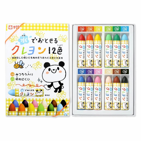 日本製SAKURA兒童可水洗蠟筆