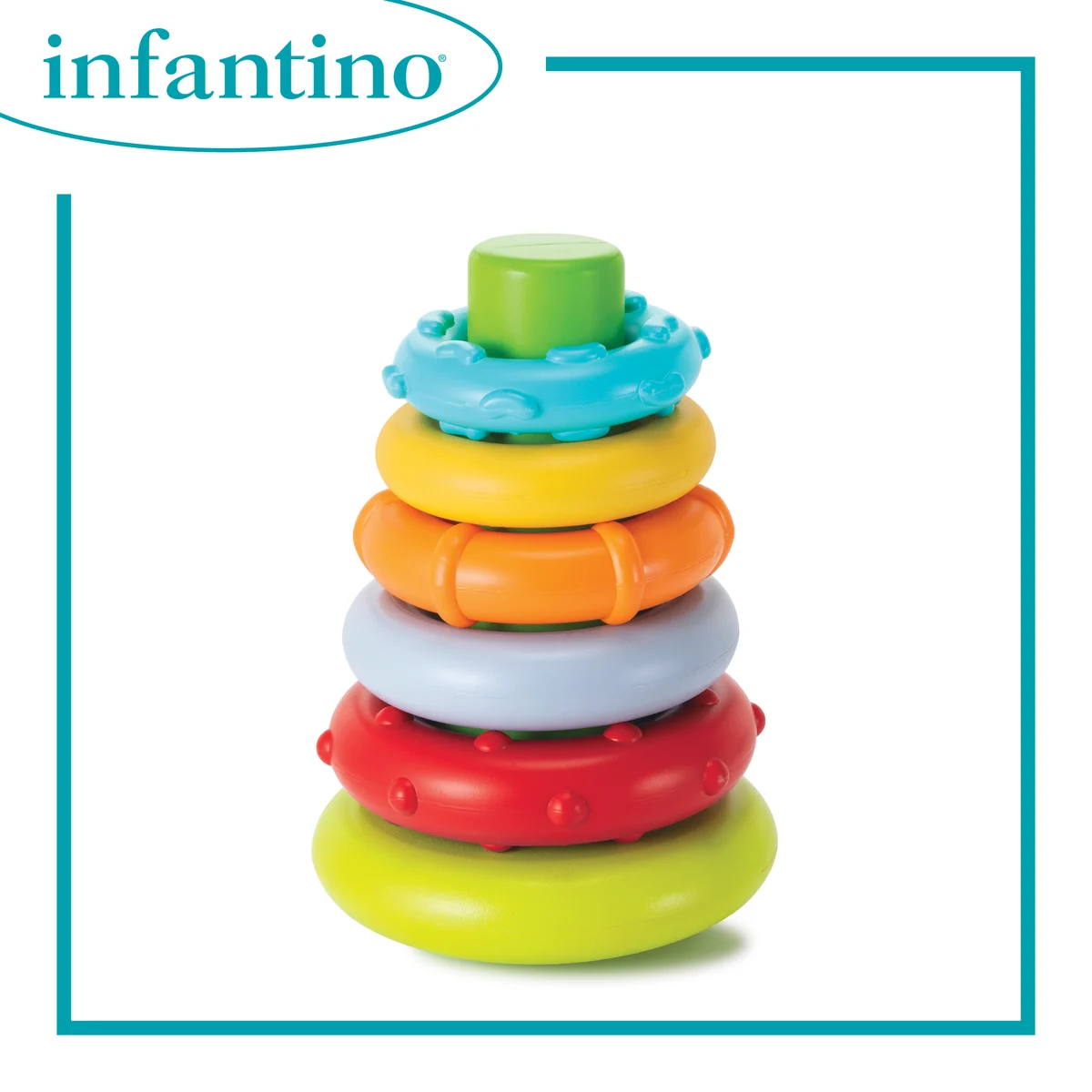 Infantino 彩虹疊疊圈