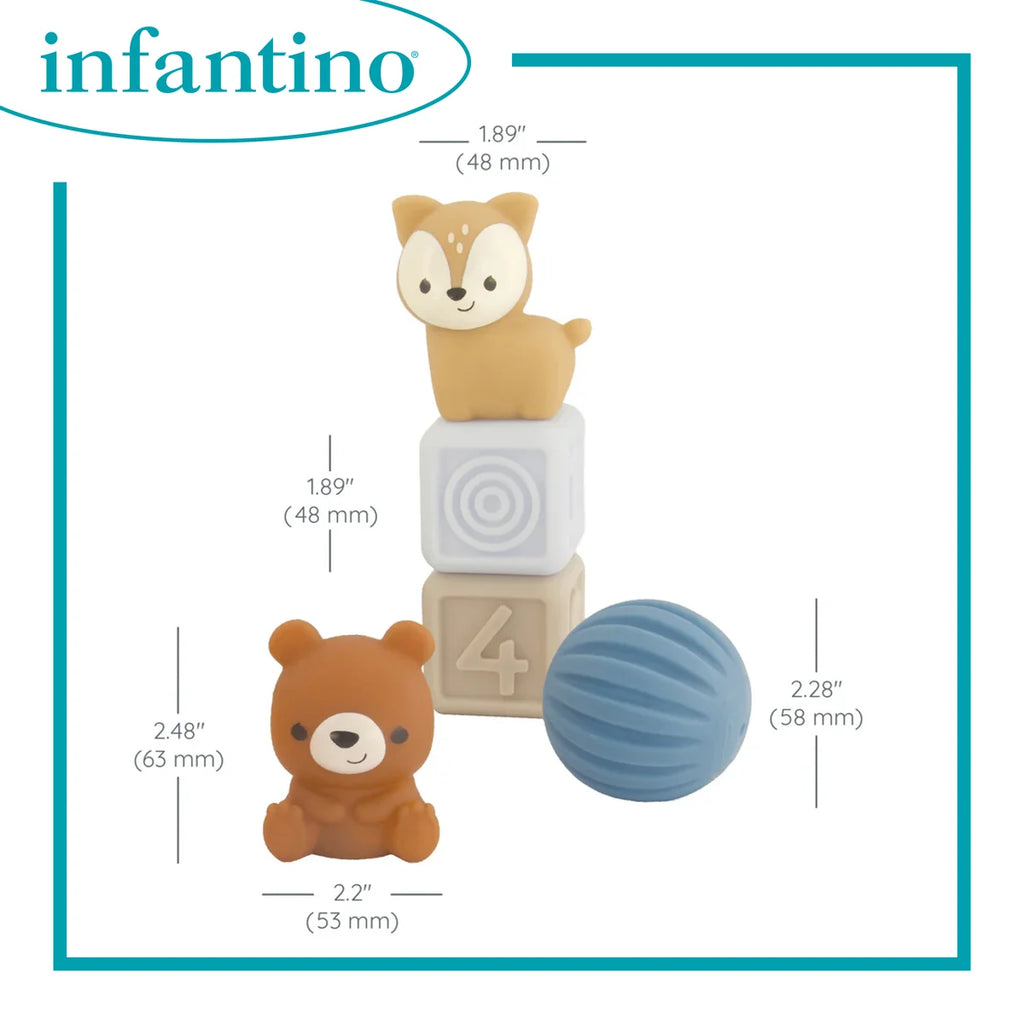 Infantino 多種質感玩偶套裝