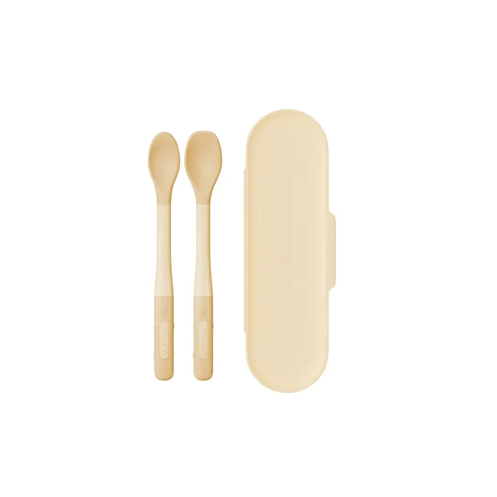 Moyuum Baby Feeding Spoons(2P)w/Case Set