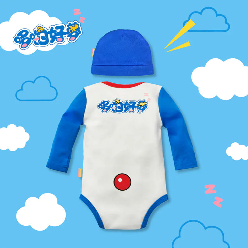 OMYMONSTER Sweet Dreams Long-Sleeve Bodysuit & Bamboo Copter Hat