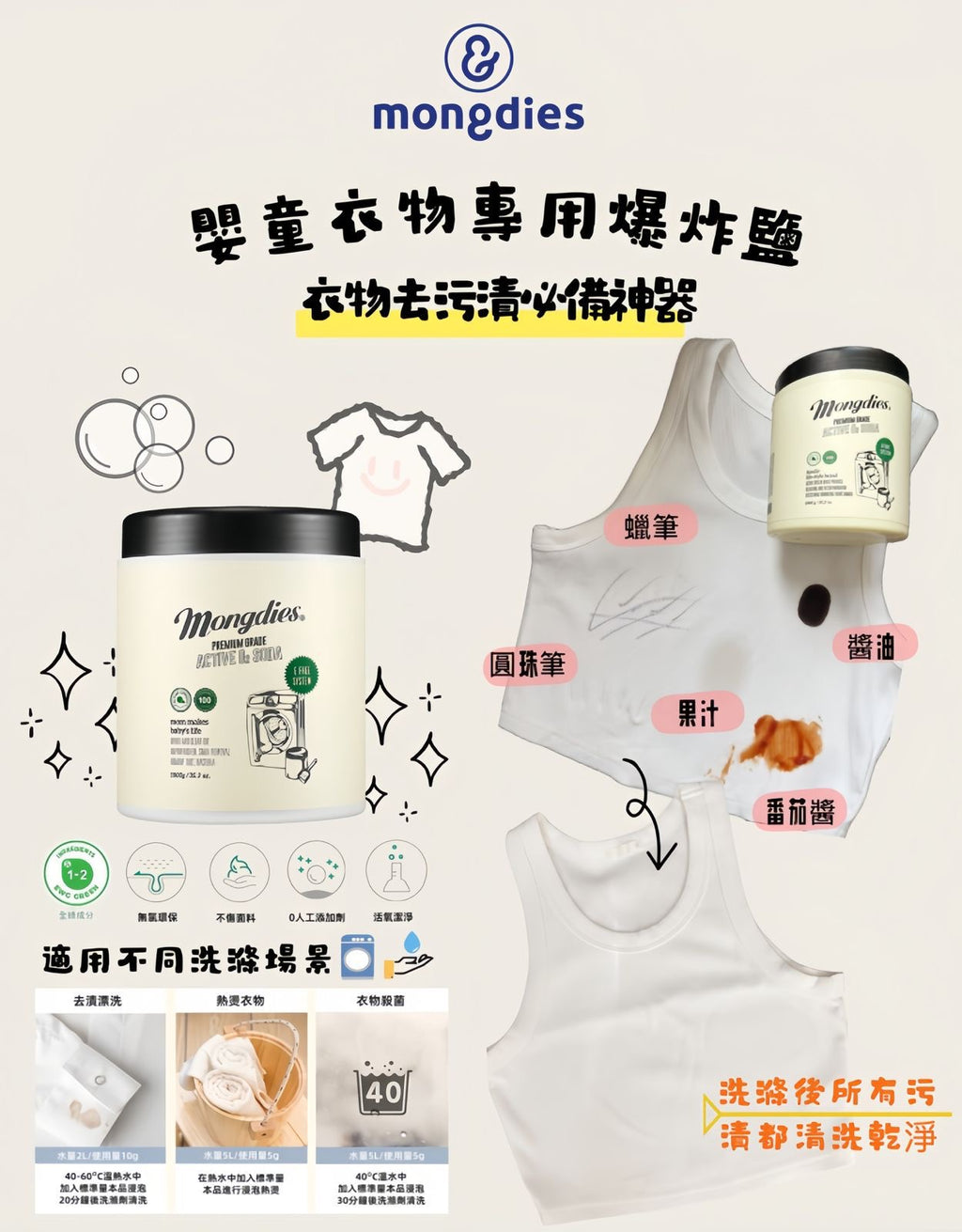 Mongdies Premium Grade Active O2 Soda 1000g