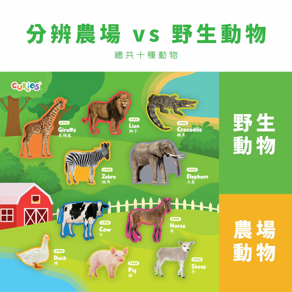 CuriosⓇ 動物幼兒拼圖（10種）