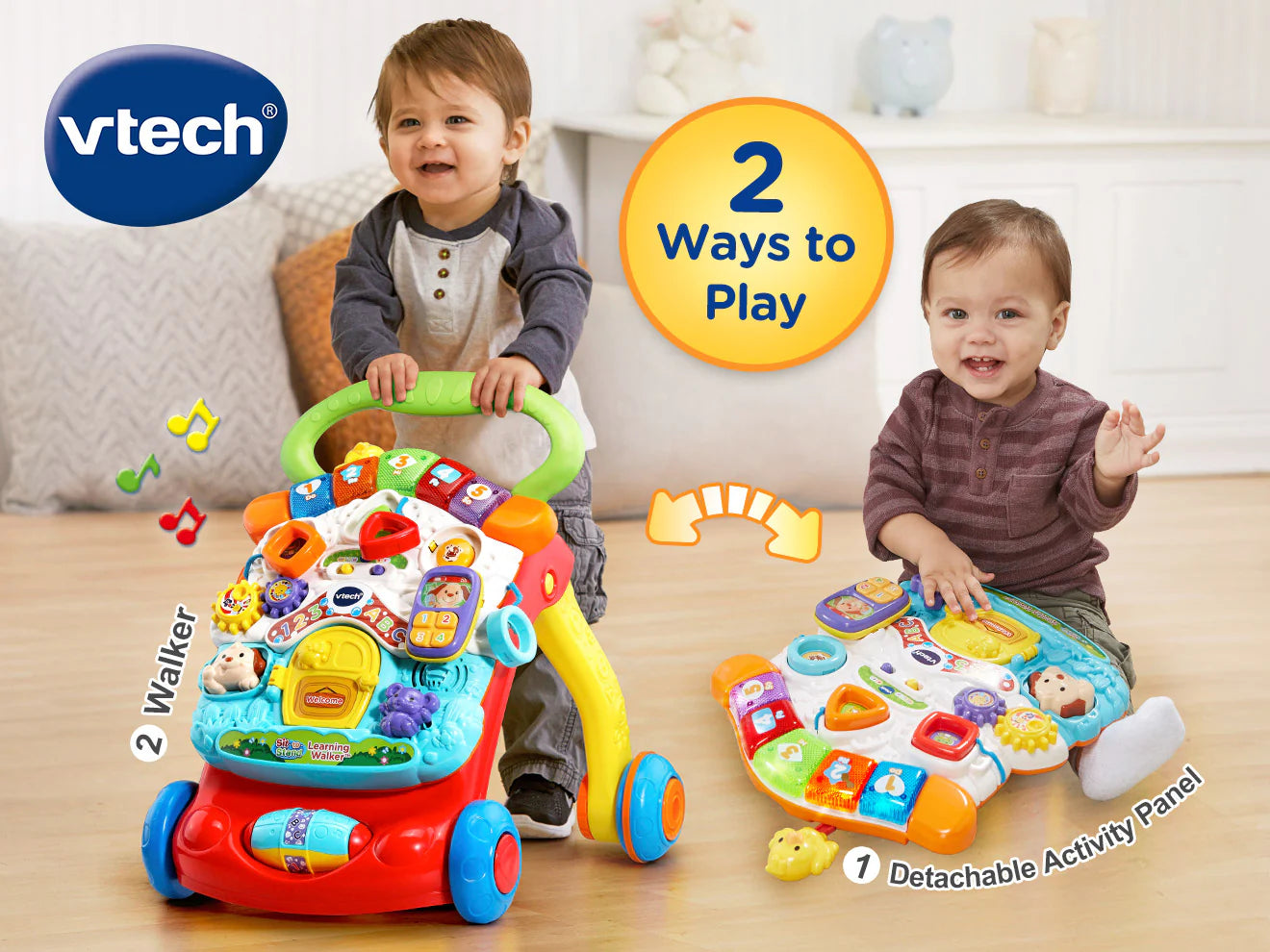 VTech 二合一歡樂學行車