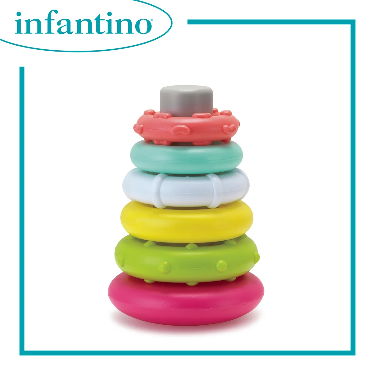 Infantino 彩虹疊疊圈
