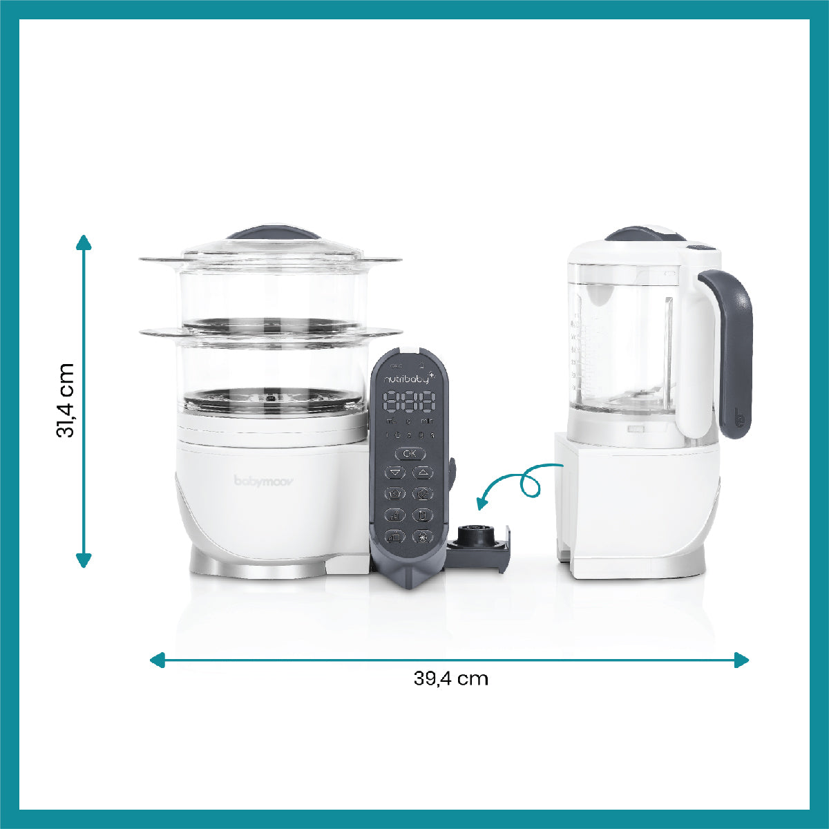 Babymoov Nutribaby(+) 6-in-1 Multi-purpose Baby Food Processor