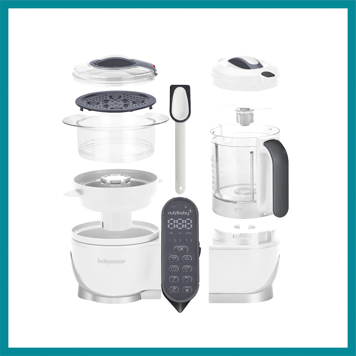 Babymoov Nutribaby(+) 6-in-1 Multi-purpose Baby Food Processor