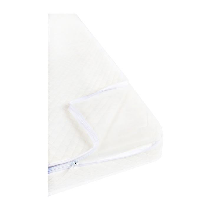 Baby Star Huggy Foldable Baby Cot with 3" Mattress - Natural / European Beech