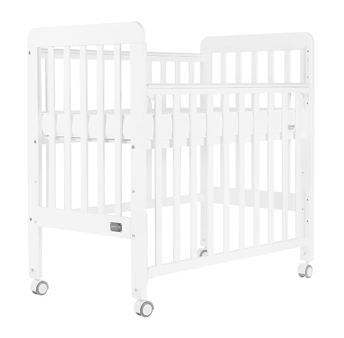 Baby Star Medi Baby Cot with 3" Mattress - White / New Zealand Pine