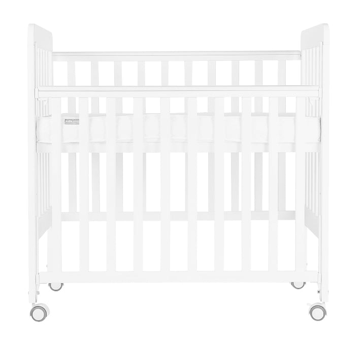 Baby Star Medi Baby Cot with 3" Mattress - White / New Zealand Pine