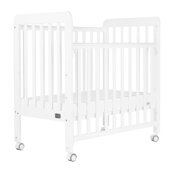 Baby Star Medi Baby Cot with 3" Mattress - White / New Zealand Pine