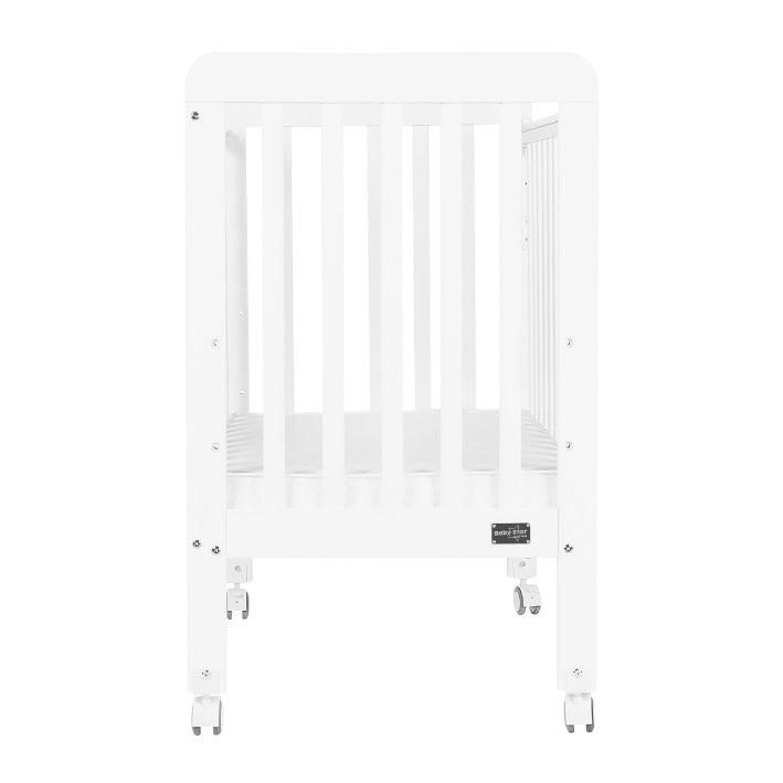 Baby Star Medi Baby Cot with 3" Mattress - White / New Zealand Pine