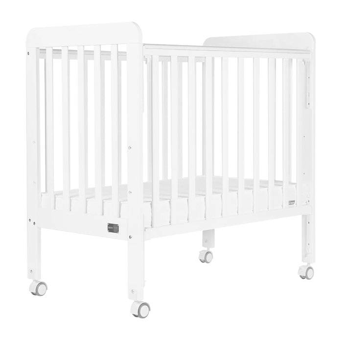 Baby Star Medi Baby Cot with 3" Mattress - White / New Zealand Pine