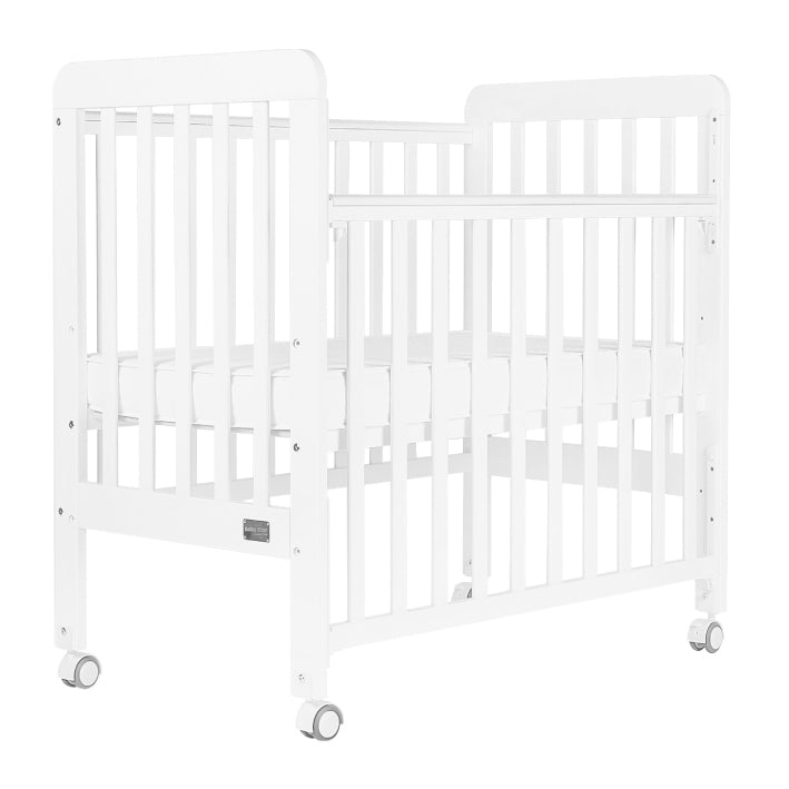 Baby Star Medi Baby Cot with 3" Mattress - White / New Zealand Pine