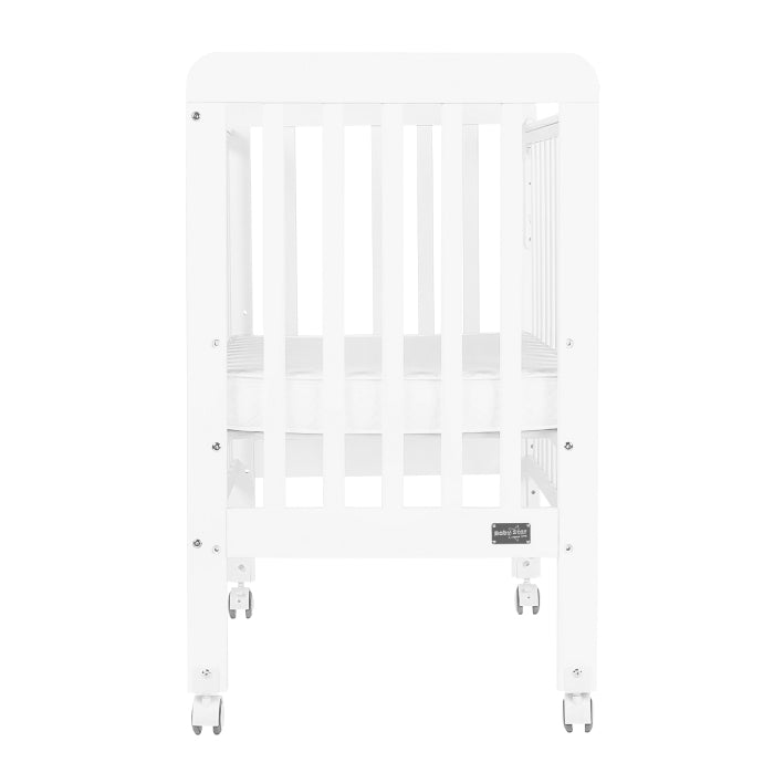 Baby Star Medi Baby Cot with 3" Mattress - White / New Zealand Pine