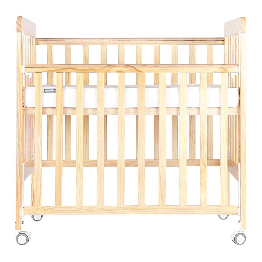 Baby Star Medi Baby Cot with 3" Mattress - Natural / New Zealand Pine