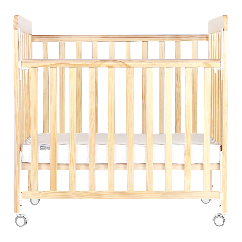 Baby Star Medi Baby Cot with 3" Mattress - Natural / New Zealand Pine