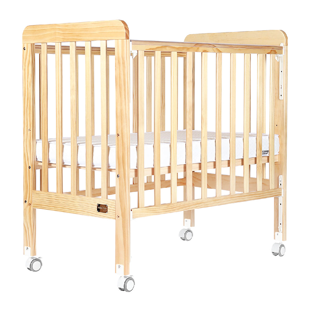 Baby Star Medi Baby Cot with 3" Mattress - Natural / New Zealand Pine