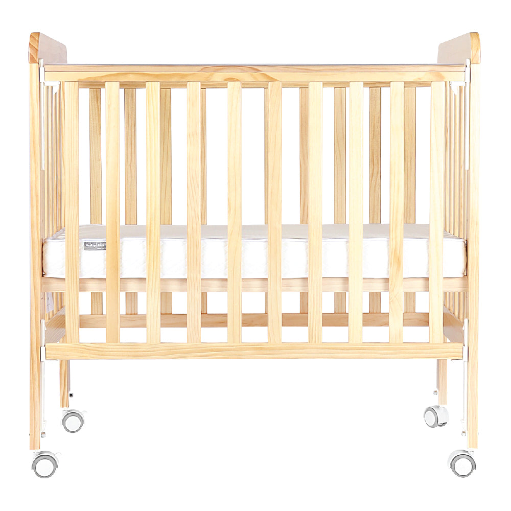 Baby Star Medi Baby Cot with 3" Mattress - Natural / New Zealand Pine