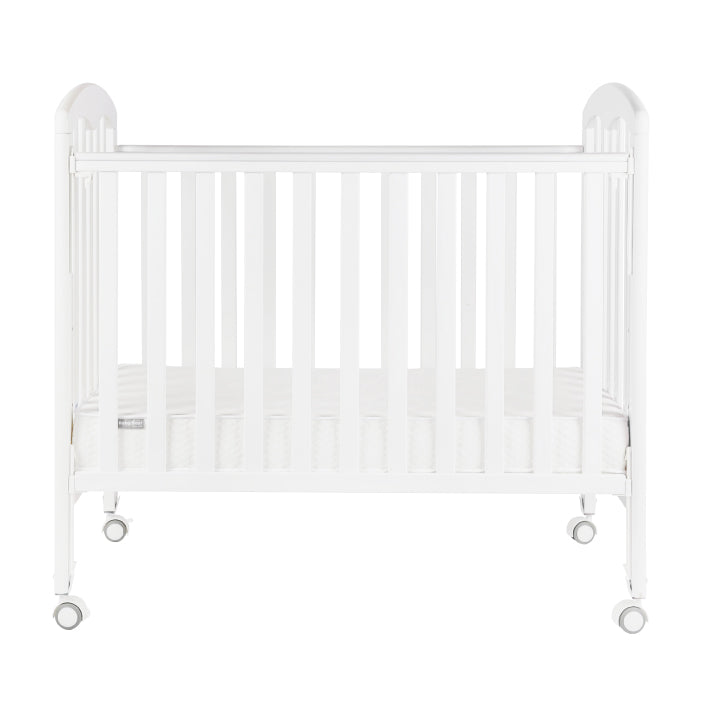Baby Star Cozzi+ Baby Cot (Toddler Bed) with 4" Mattress - White / European Beech