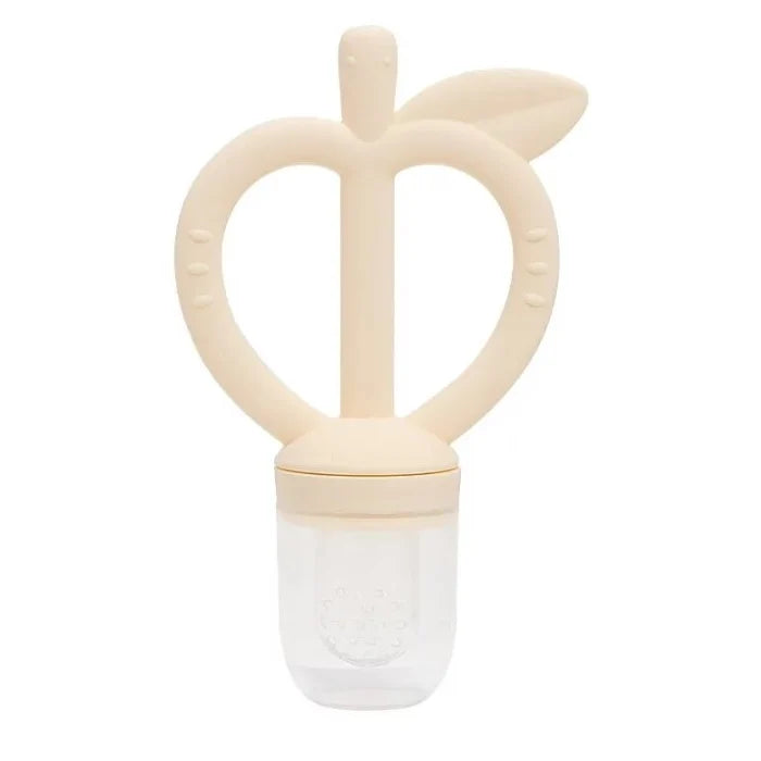 MOYUUM - Platinum Silicone Apple Baby Teether & Fruit Net Set