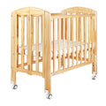 Baby Star Easi Foldable Baby Cot with 2" Mattress - Natural / New Zealand Pine