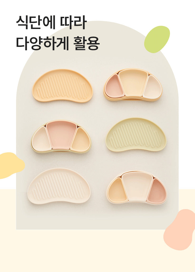 Moyuum Premium Silicone Suction Plate (3-compartment)