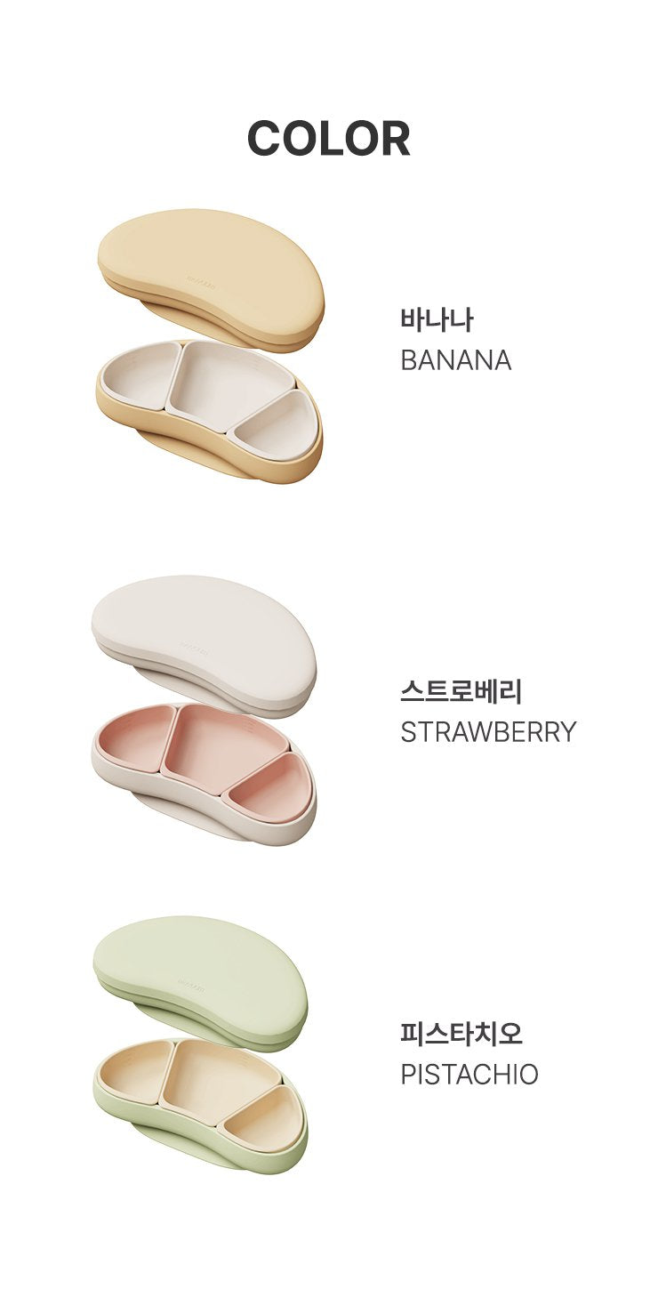 Moyuum Premium Silicone Suction Plate (3-compartment)