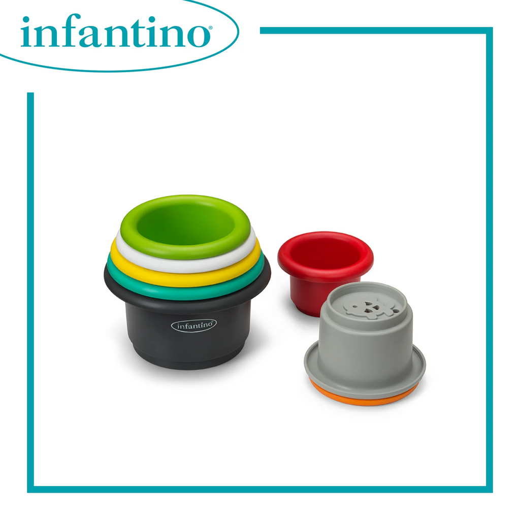 Infantino 彩虹疊疊杯