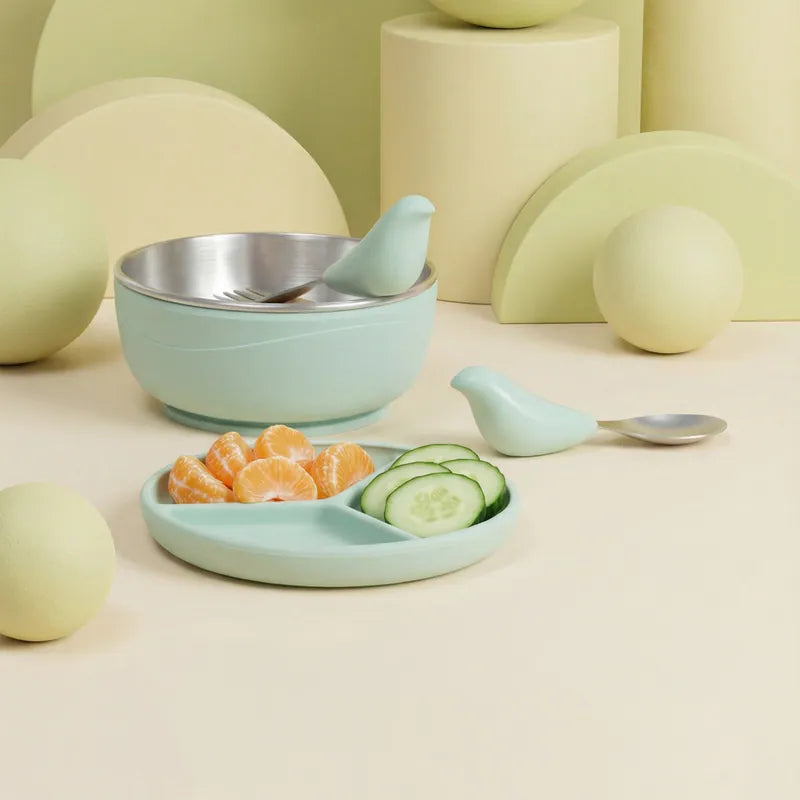 CYD TERRA- PICABOO Tableware Set- Suction Bowl + Spoon + Fork