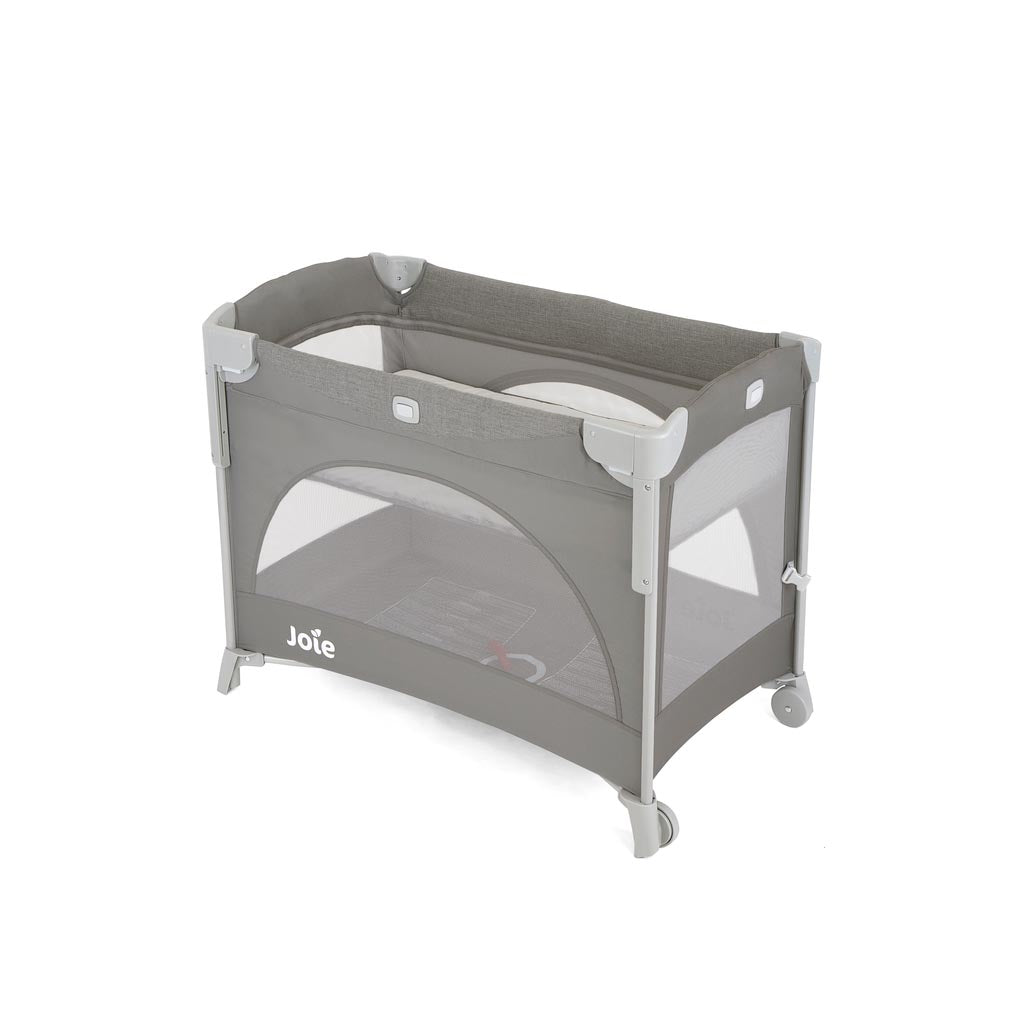 Baby Star Cozzi+ Baby Cot (Toddler Bed) with 4" Mattress - White / European Beech