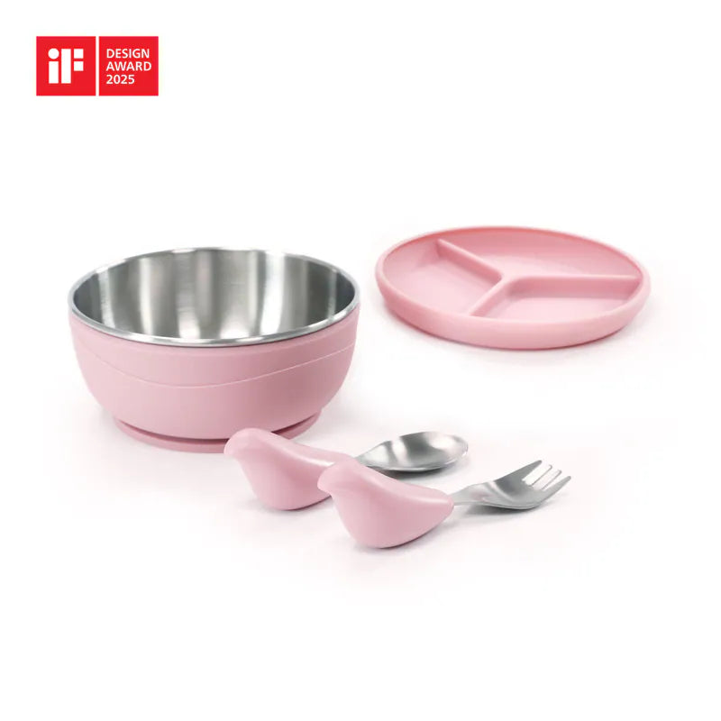 CYD TERRA- PICABOO Tableware Set- Suction Bowl + Spoon + Fork