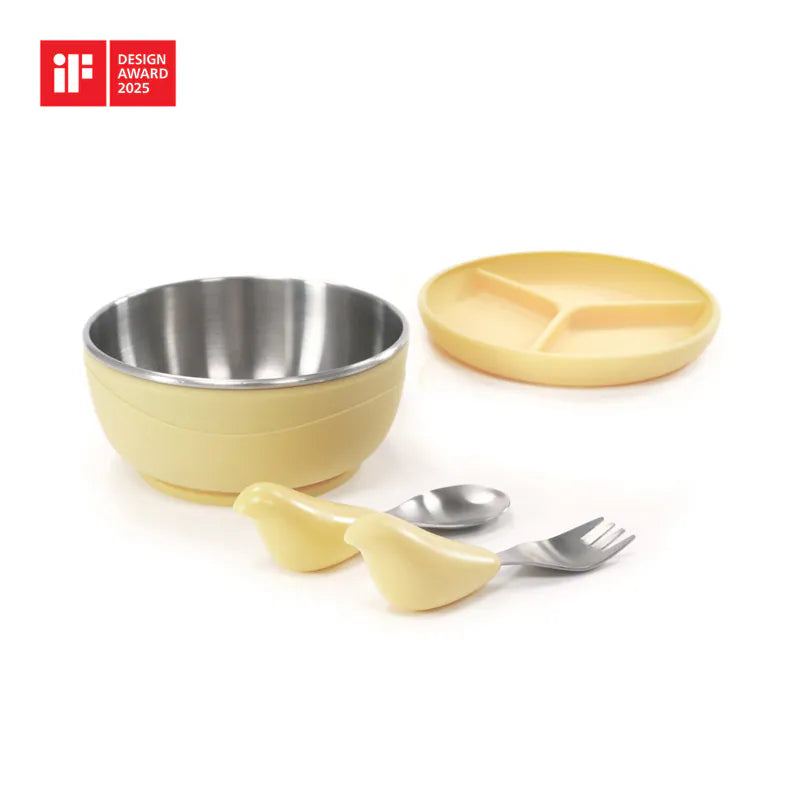 CYD TERRA- PICABOO Tableware Set- Suction Bowl + Spoon + Fork